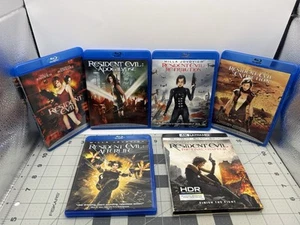 Resident Evil Blu-Ray Lot - Movies 1 - 6, Bonus Ultra HD Final Chapter Disc - Picture 1 of 15