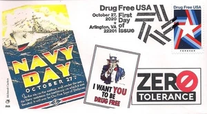 Navy Day- Drug Free USA 2020- FDC - McIntosh Cachets - Picture 1 of 1