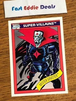 IMPEL MARKETING 1990 MARVEL COMICS SUPERHEROES MISTER SINISTER CARD 65 NEAR MINT - Image 1 of 2