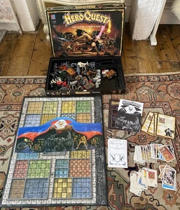 Vintage Hero Quest 1989 Board Game MB Games Original Complete Good Condition TC - Picture 1 of 10