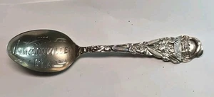 Antique Sterling Silver Jacksonville, Florida FL Watermelon Souvenir Spoon - Picture 1 of 6