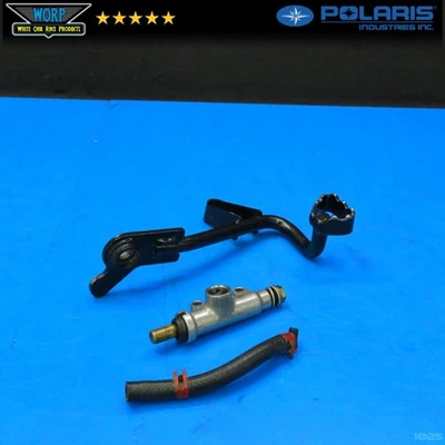 OEM 2004 POLARIS MAGNUM 330 2X4 REAR DISC BRAKE MASTER CYLINDER + BRAKE PEDAL - Image 1 of 4