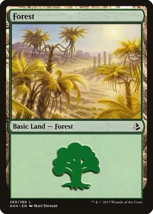 Forest #269 2x FOIL AKH MTG Amonkhet Basic Land MINT green - Picture 1 of 1