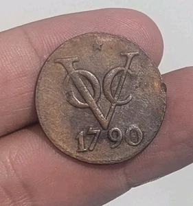 GRADO 1790 Olanda Olanda VOC Doppia Moneta Grande 2 Duit_X10 - Foto 1 di 6