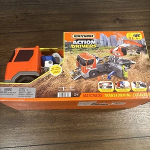 Matchbox Action Drivers Transforming Excavator Spielset und Fahrzeug - Bild 1 von 4