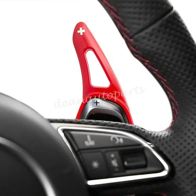 Красный автомобильный переключатель лопастей рулевого колеса для Audi RS6 RS Q3 2015-2018 RS5 2014 2015 - Изображение 1 из 4