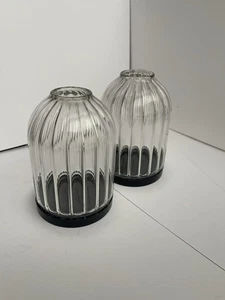 DIPTYQUE classic size CANDLE HOLDER X2 ribbed glass - Picture 1 of 6