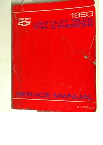 1993 Chevy Trucks Light Duty Truck Fuel & Emissions Service Manual ST 336-93 - Bild 1 von 6