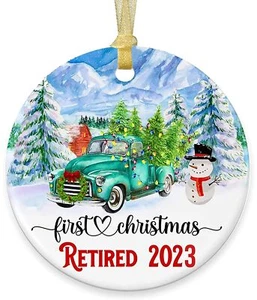 First Christmas Retired 2023 Ornaments Christmas Tree Decorations Two-Side Pr... - Picture 1 of 7