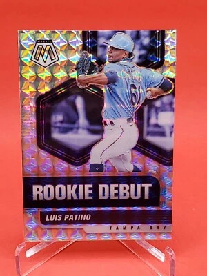 Luis Patino 2021 Panini Mosaic #RD11 Rookie Debut Silver Mosaic Prizm TB Rays - Image 1 of 2