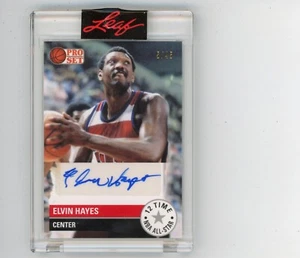2021 Leaf Pro Set Basketball Leaf 12 Time All Star #5/45 Autograph Elvin Hayes - Bild 1 von 2