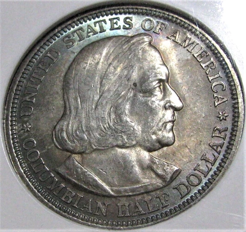 1892 Columbian Exposition Commemorative Half Dollar, NGC MS 64 Cover