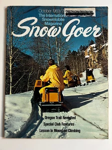 Vintage SNOW GOER October 1969 Snowmobile Magazine - Picture 1 of 8