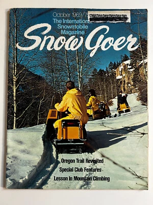 Vintage SNOW GOER October 1969 Snowmobile Magazine - Image 1 of 4