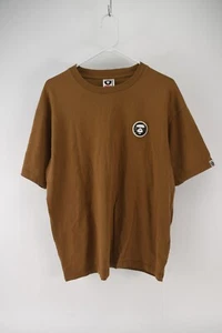 AAPE NOW by A Bathing Ape Brown Pullover Short Sleeve T-Shirt Size L BAPE - Picture 1 of 4
