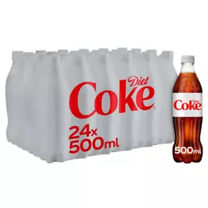 Diet Coke Bottiglia 500ml - Confezione da 24 Bevande - Foto 1 di 1