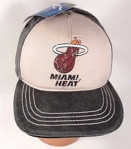 Miami Heat NBA Hat Distressed Look Hook & Loop Adjustable Gertex NEW - Picture 1 of 7