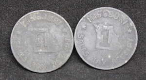 2 Missouri Steuermarken - Bild 1 von 2