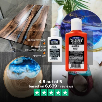 PIGMENT COLOURS FOR EPOXY RESIN TRANSLUCENT EFFECT 25-100ml - Image 1 of 4