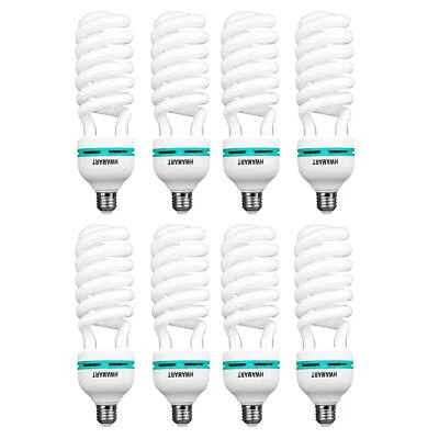 Photography Light Bulb 135W 5500K E27 220V Photo Studio Daylight Lamp x8 UK - Image 1 of 4