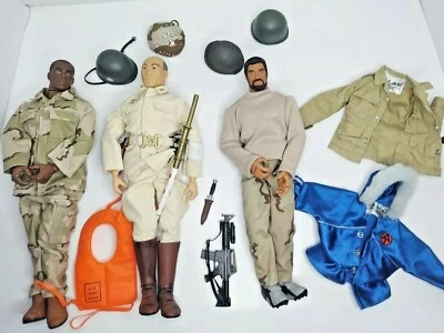 Lote de 3 figuras de acción Hasbro GI Joe con extras de colección G.I. The Real American Hero 12"H Foto 1 de 4