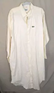 VTG Lacoste By Izod Oxford Shirtdress Buttondown 6242 Preppy 1980's - Picture 1 of 8