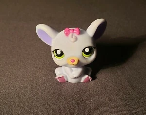Littlest Pet Shop LPS #1560 Grey Rat Mouse with purple ears and green eyes - Picture 1 of 8