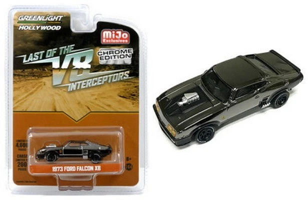 Ford Falcon XB 1973 Greenlight 1/64 último de interceptores V8 (cromo negro) 51229 Foto 1 de 1