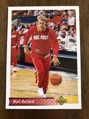 Matt Bullard 1992-93 Upper Deck Rockets #99   *A191* - Image 1 of 2