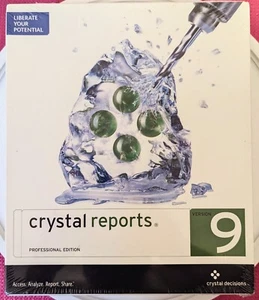 Crystal Reports 9 Professional Upgrade CD ROM ( Sealed Retail Box) - Picture 1 of 4