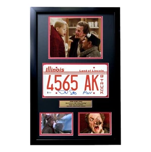 Home Alone Daniel Stern Signed Movie Car License Plate Framed BAS Autograph Marv - Picture 1 of 5