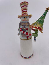 Department 56- Bejeweled Snowman, With Tree 4.25" #31561.2