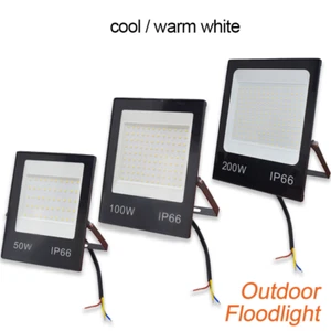 LED Flood Light Lamp 50W/100W/200W SMD Plugless Garden IP66 Waterproof 230V - Picture 1 of 15