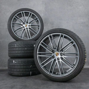 Original Porsche 22 Zoll Cayenne 9YA E3 Turbo IV Sommerräder Sommerreifen OC6 - Bild 1 von 3