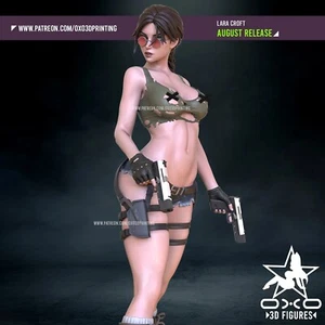 Lara Croft NSFW  (1)  Unpainted 1/12 resin model kit and base OXO - Picture 1 of 4