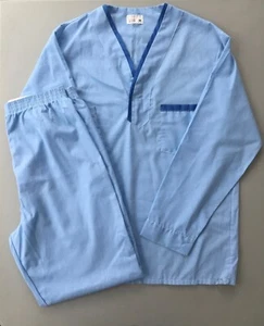 Vtg JC Penney Towncraft pajamas M medium blue - Picture 1 of 4