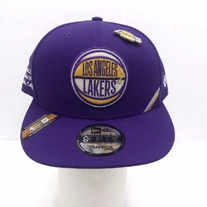 New Era 9FIFTY Los Angeles Lakers Purple 2019 NBA Draft Snapback Hat One Size - Picture 1 of 8