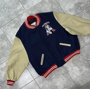 Giacca di lana Mitchell Ness New England Patriots cappotto Varsity vintage 64 - Foto 1 di 24