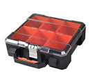 TACTIX 13 in. Plastic Portable Tool Box with 6 Bins