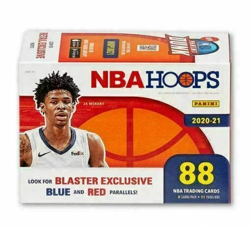 2020-2021 Panini NBA Hoops Basketball Blaster Box 88 Cards, Sealed Box  - Image 1 of 1