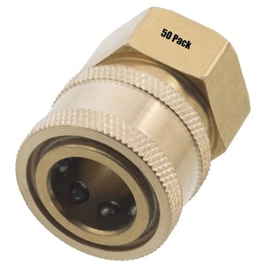 (50) 3/8" FPT Female Brass Socket Quick Connect Coupler Pressure Washer Nozzle - Picture 1 of 2