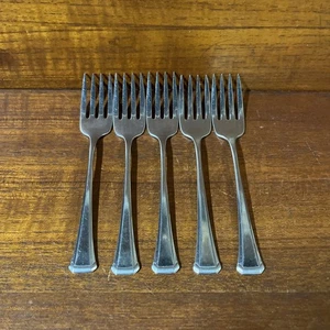 5-ONEIDA MAESTRO 6 1/4" TENEDORES DE ENSALADA CUBIERTOS INOX EE. UU. - Imagen 1 de 7