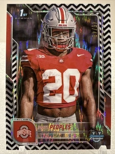 2025 Bowman Chrome U - Black & White Stealth #43 James Peoples 1st 45/48 OSU - Picture 1 of 2