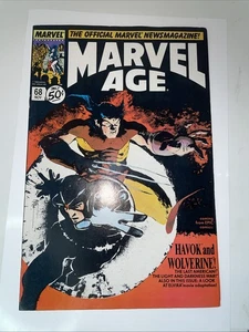 MARVEL AGE #68 (VOL 1) HAVOK AND WOLVERINE MELTDOWN MARVEL NOV 1988 - NM - Picture 1 of 7
