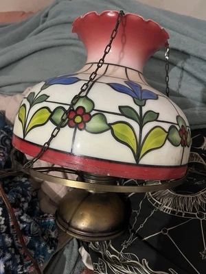 Lámpara Flor Estilo Tiffany Vintage RARA Única Foto 1 de 4