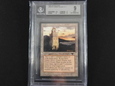 Urza's Tower (Shore) BGS 9 MINT [Antiquities] Quad+ Mtg Magic Free Shipping - Image 1 of 2