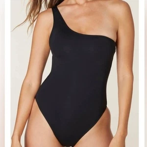 Andie The Nantucket One Piece Swimsuit Size Large Tall New Black Beach Swim - Picture 1 of 8