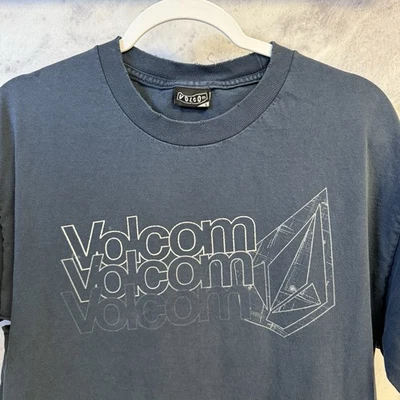 Vintage Y2K Volcom T Shirt Mens Large 20x28 Blue Short Sleeve Surf Skate - Image 1 of 4
