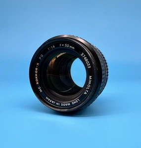 Minolta MC Rokkor-x PG 50mm f/1.4 Manual Standard MD Mount Camera Lens *read* - Picture 1 of 8