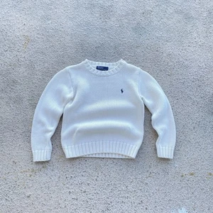 Vintage 90s 80s Knit Crewneck Sweater Polo Ralph Lauren luxury RRL Bear - Picture 1 of 5